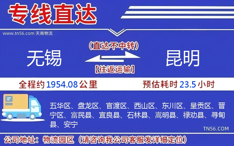 無錫到昆明物流公司 無錫到昆明物流公司